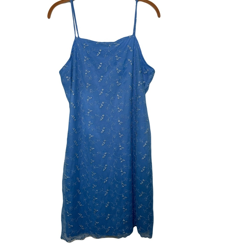 DBY Ltd. Blue Floral Women's Slip Dress